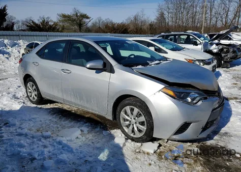 2014 Toyota Corolla L z USA, uszkodzony, nr VIN 2T1BURHEXEC081037